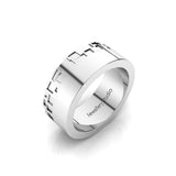 Brick Work Edge Men's Wedding Band