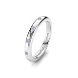 Ladies Eternity Ring with 0.25ct of Hammer Set Diamonds