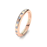 Ladies Eternity Ring with 0.50ct of Hammer Set Diamonds