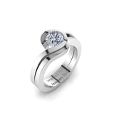 Solitaire Engagement Ring with 1.00ct Round Brilliant Cut Diamond