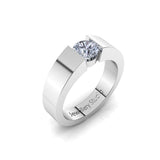 Solitaire Engagement Ring with 1.00ct Round Brilliant Cut Diamond