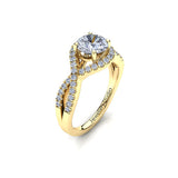 Solitaire Engagement Ring with 1.00ct Round Brilliant Cut Diamond