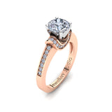Solitaire Engagement Ring with 1.00ct Round Brilliant Cut Diamond