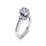 Solitaire Engagement Ring with 1.00ct Round Brilliant Cut Diamond