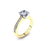 Solitaire Engagement Ring with 1.00ct Round Brilliant Cut Diamond