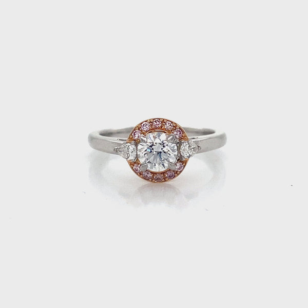 Australian Pink Diamond Engagement Ring