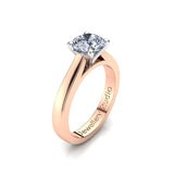 Solitaire Engagement Ring with 1.00ct Round Brilliant Cut Diamond